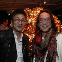 インテリアデザイナー片山正通・ワンダーウォール代表、武蔵野美術大学教授（左）と森田氏