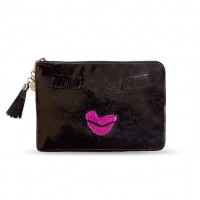 Kiss Me Black Power Purse with Power Bank