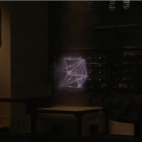 WOW「birth of light / 3d laser mist hologram(仮)」