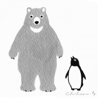クマとペンギン