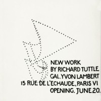 POSTER (1972) by Richard Tuttle