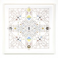 電子部品で描いた曼荼羅、電子工学を学んだアーティストによる壮大な幾何学アート