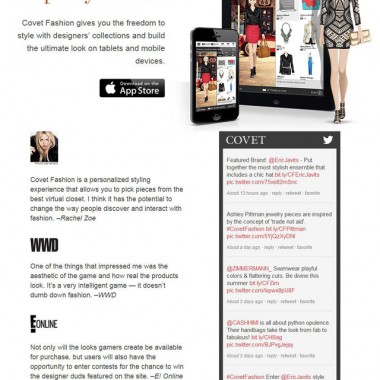 ファッションコーディネートで遊ぶゲームアプリ「COVET Fashion」誕生、レイチェル・ゾーともコラボ