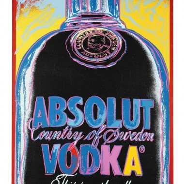 アンディ・ウォーホルデザインボトルを復刻、ウォッカ「アブソルート」から5,200本限定販売