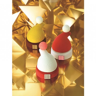 サンタ帽のふんわりムースケーキ、フォションのカラフルなクリスマス