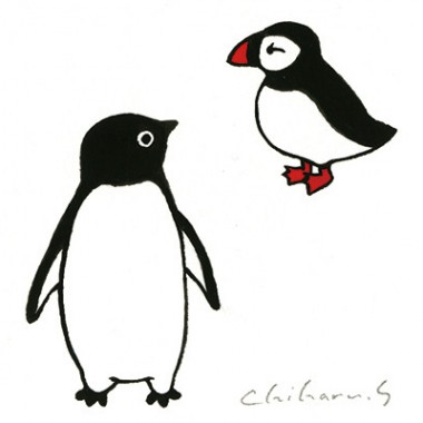 Suicaのペンギン作者、坂崎千春のペンギン原画100点が新宿伊勢丹へ！