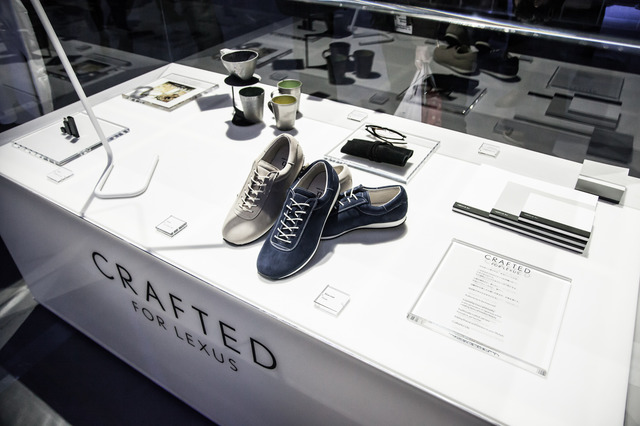 「CRAFTED FOR LEXUS」の製品展示