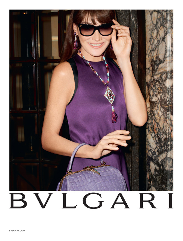 カーラ・ブルーニが広告モデルを務める「ブルガリ ディーヴァ」コレクション