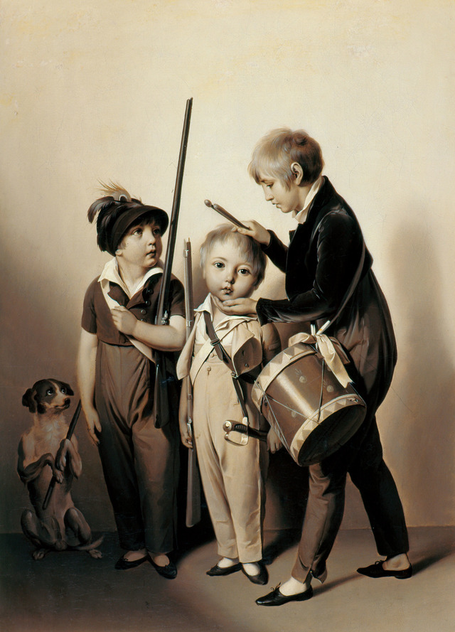 ルイ=レオポルド・ボワイー≪私の小さな兵士たち≫1809年　ドゥエー、シャルトルーズ美術館