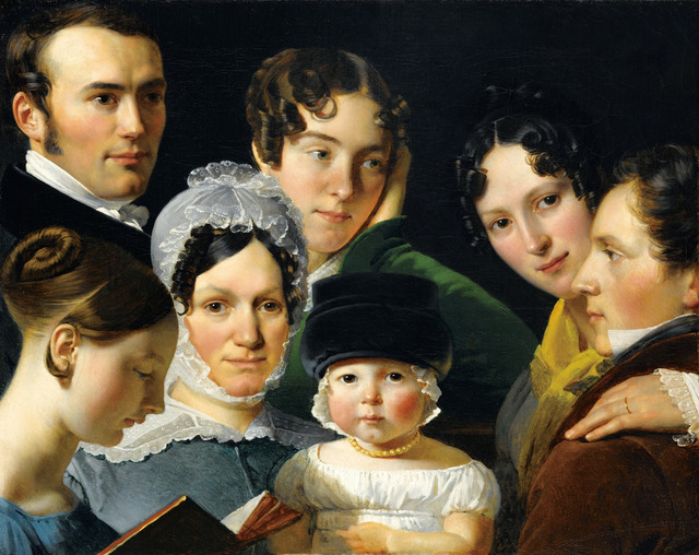 クロード=マリー・デュビュッフ≪デュビュッフ一家、1820年≫　1820年　ルーヴル美術館
