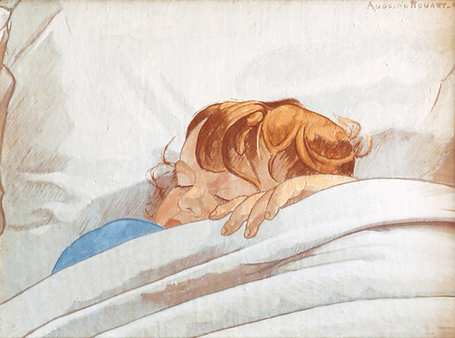 オーギュスタン・ルーアール≪眠るジャン=マリー、あるいは眠る子ども第１番≫　1946年　個人蔵