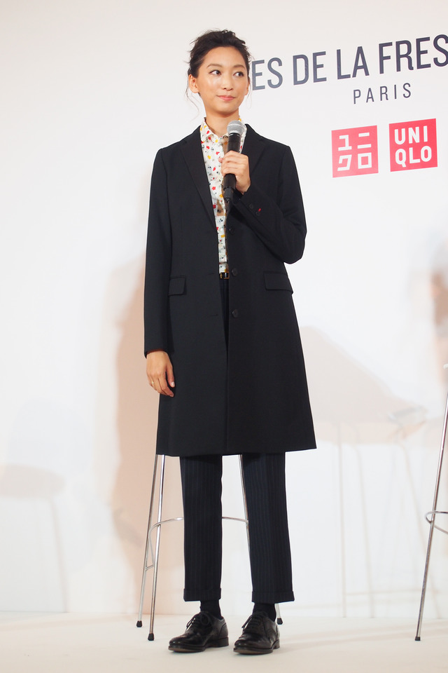 ユニクロ2014-15AWの広告キャストを務める女優兼モデルの杏