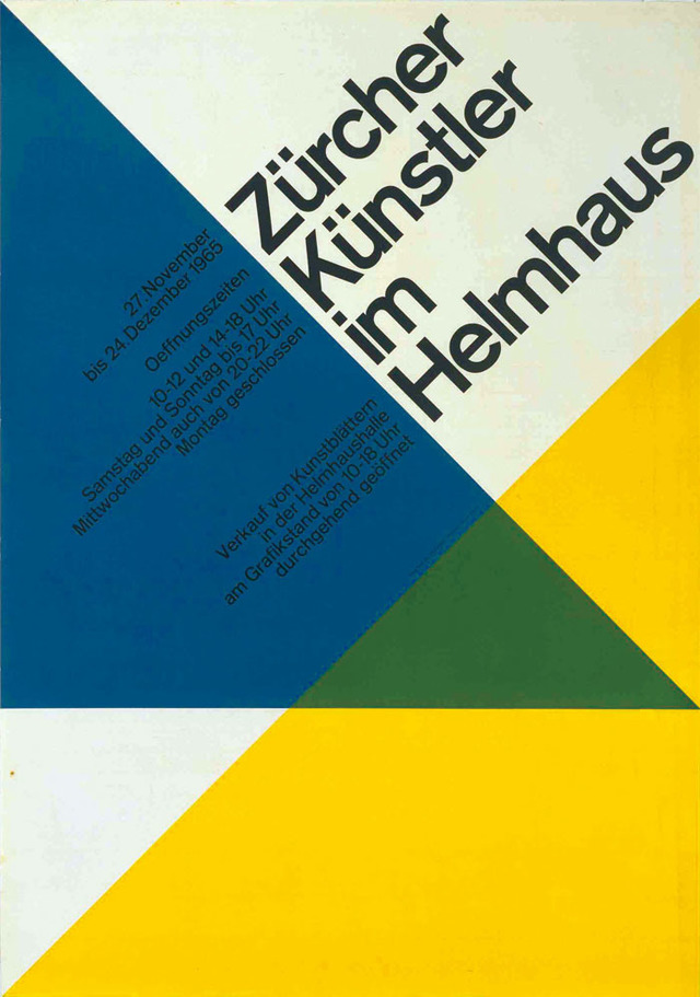 ハンス・ノイブルク「《「チューリヒの作家たち展」ポスター」1965、宇都宮美術館蔵