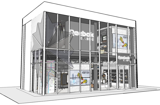 「リーボッククラシック」の初の直営店が原宿のキャットストリートにオープン