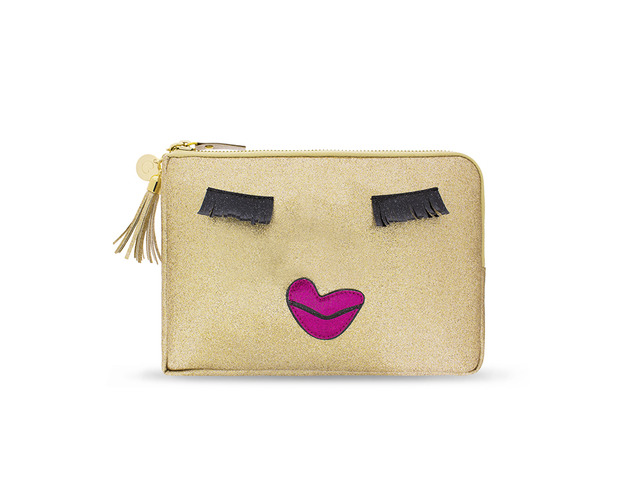 Kiss Me Gold Power Purse with Power Bank