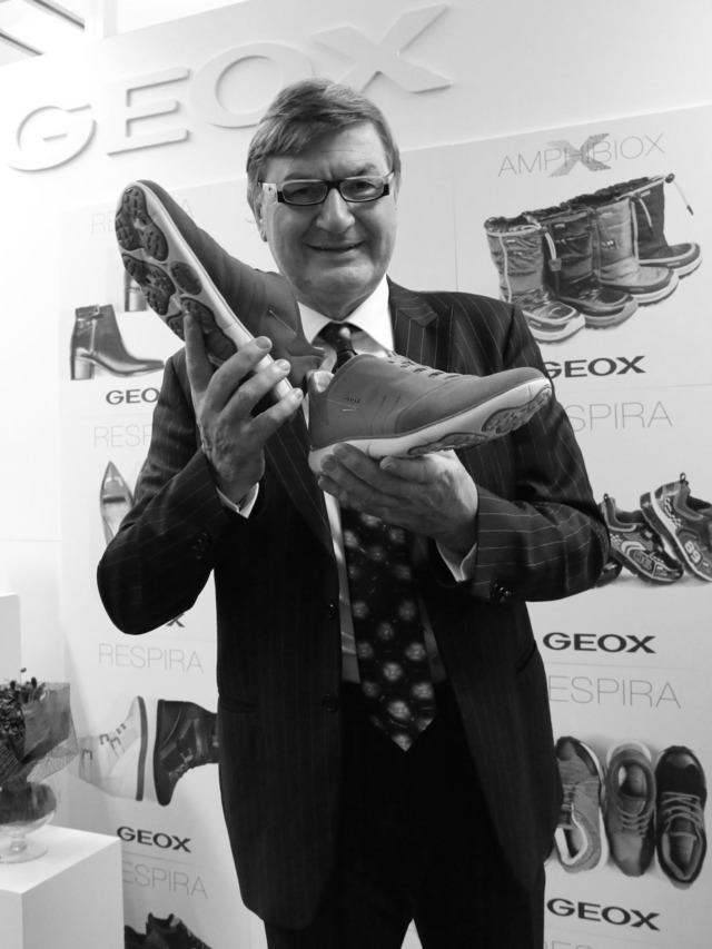 イタリアの靴ジェオックスグループの会長、マリオ・モレッティ・ポレガート氏