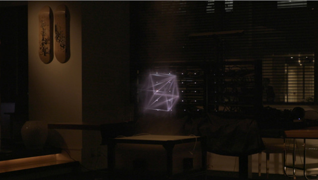 WOW「birth of light / 3d laser mist hologram(仮)」