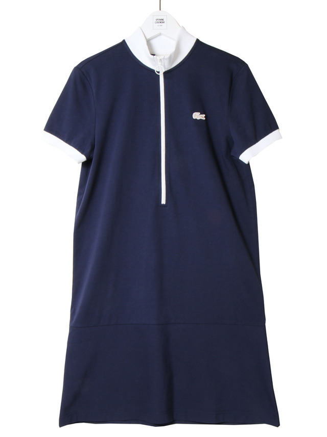 「ZIPPED POLO DRESS WITH CYCLIST COLLAR_navy&white」（1万9,000円）