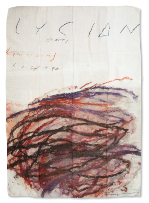 SCARF 'NYMPHIDIA'(2016) by Cy Twombly