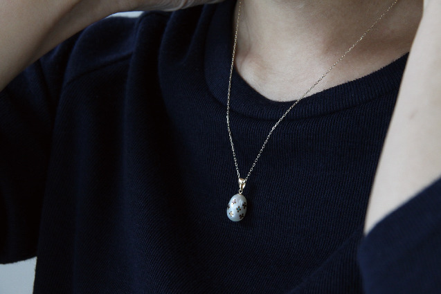 Floret Dot Pearl Necklace + 10K（4万3,000円）