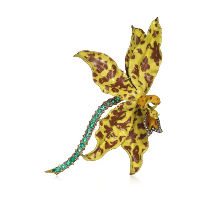 Orchid Brooch